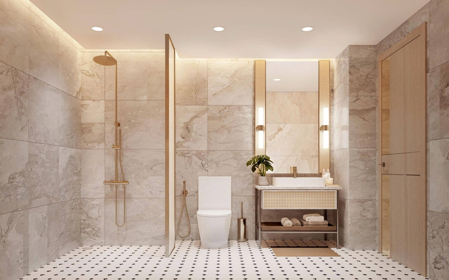 nội thất căn hộ northern emerald long biên