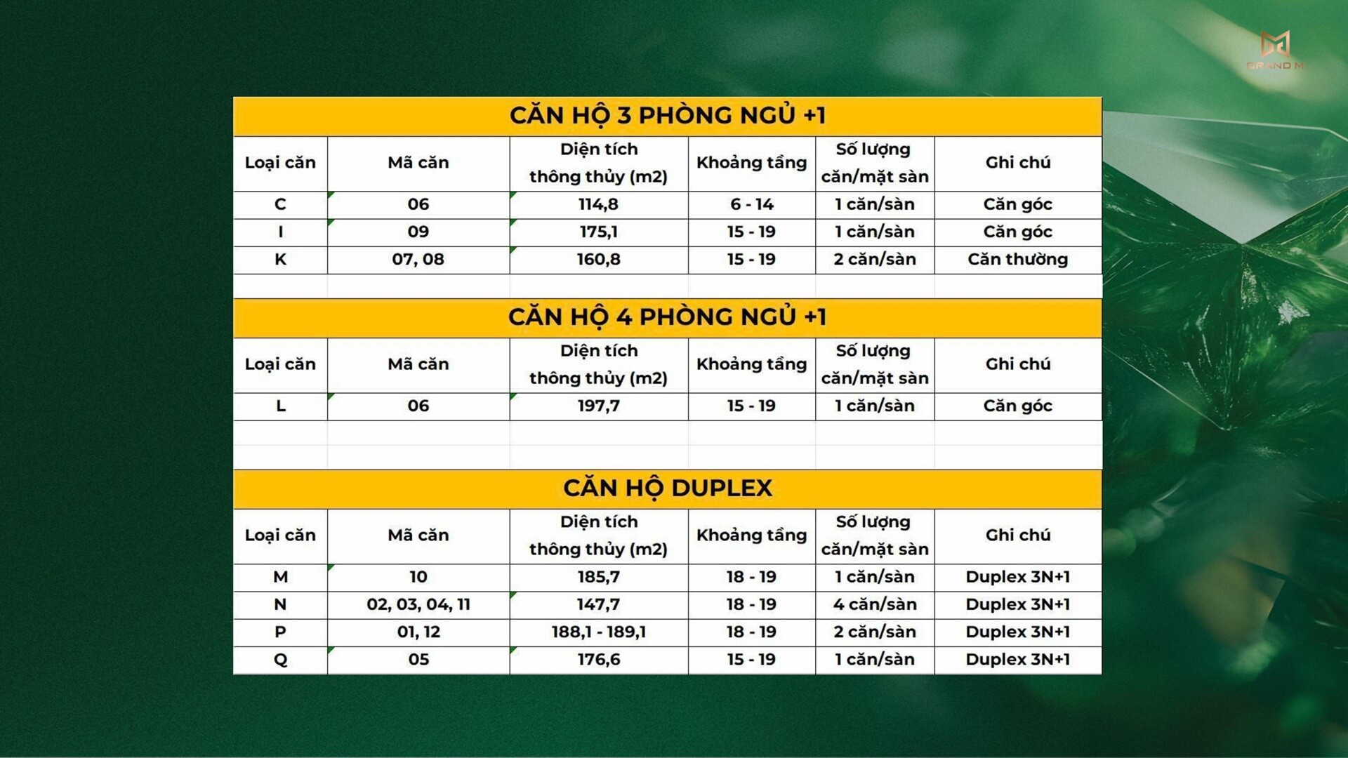 thiết kế căn hộ diện tích lớn dự án northern emerald long biên