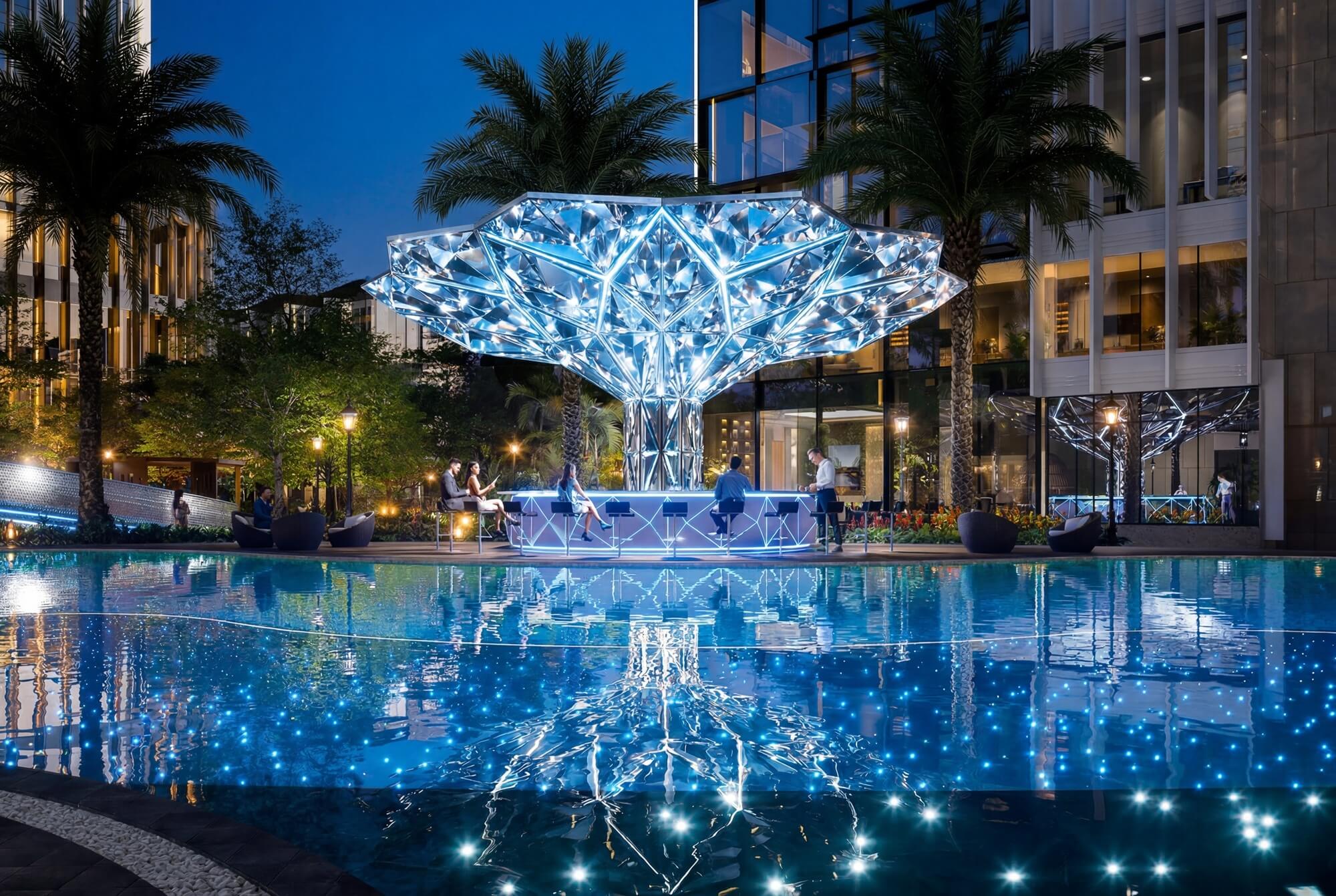 tiện ích dự án d'. diamant bleu việt hưng long biên